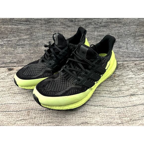 Adidas Ultraboost 5.0 Dna Black Solar Yellow Shoes Men's Size 12 H68071 - Picture 1 of 10